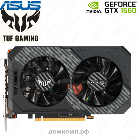 фото Видеокарта Asus GeForce GTX 1660 TUF Gaming (TUF-GTX1660-6G-GAMING) в оренбурге